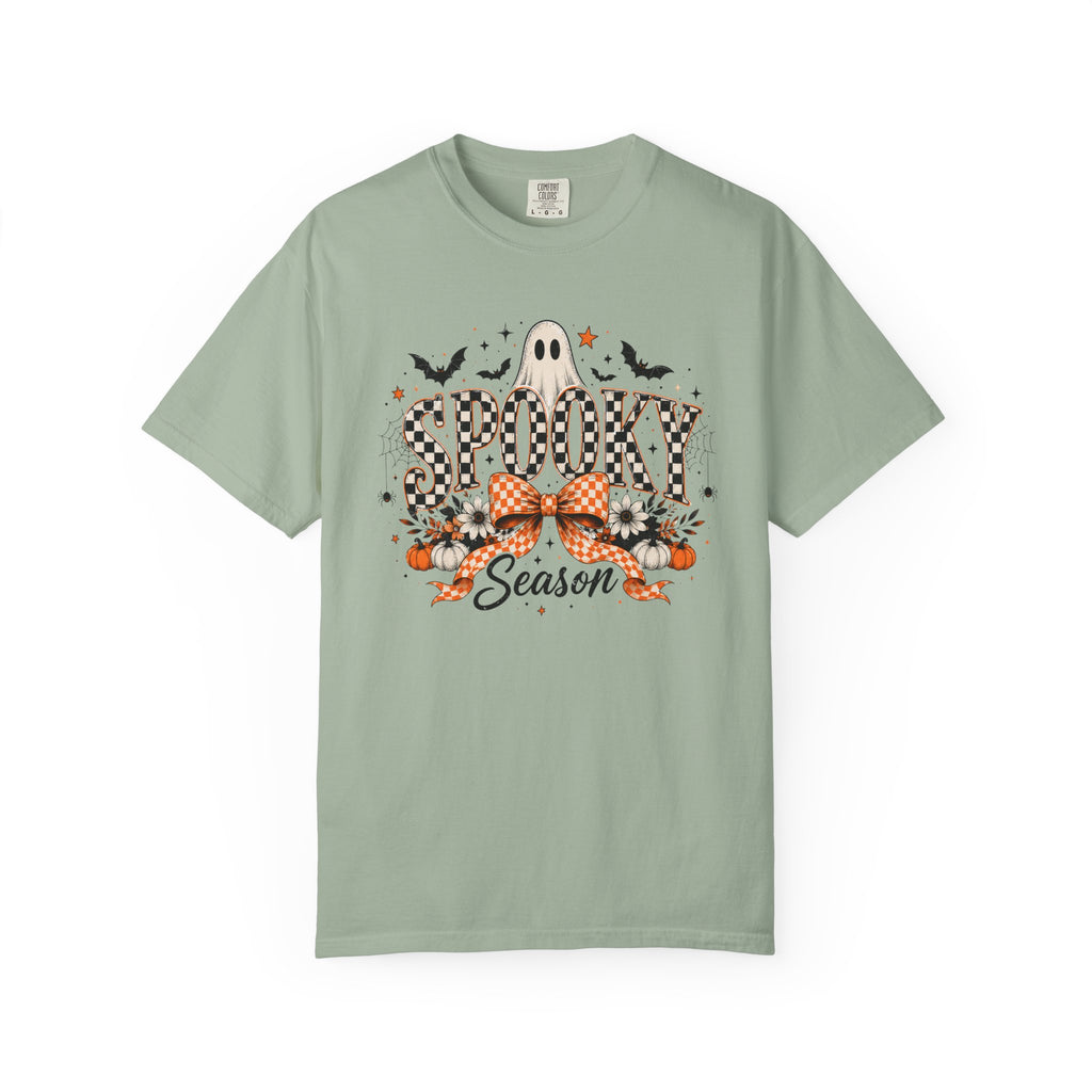 Spooky Season T-Shirt Ghost, Bats & Pumpkin Halloween Tee